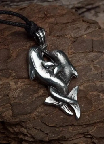 Амулет totem дельфины металл №47 71147